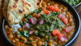 Imagem da notícia Dhal Cremoso de Lentilha com Chutney Verde: Fácil, Saudável e Irresistível